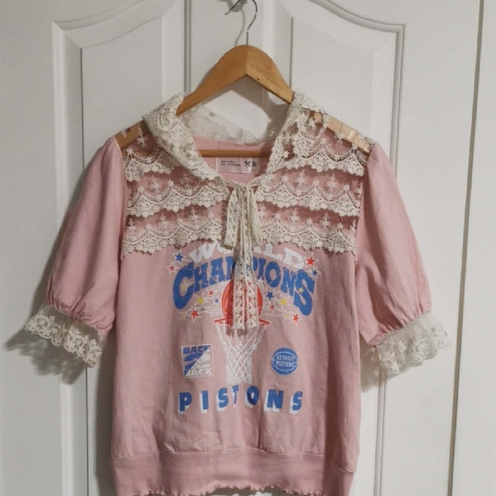 Pink Lace Ladies Top